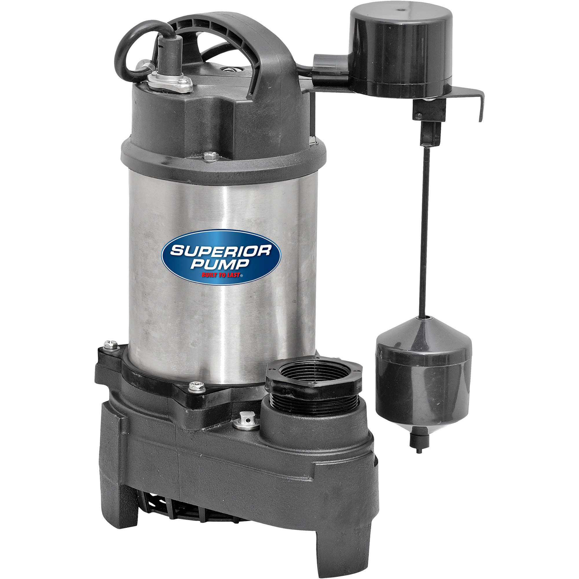 Superior Pump Submersible Sump Pump, 5160 GPH, 1 HP, Cast Iron/Stainless Steel, Model# 92151